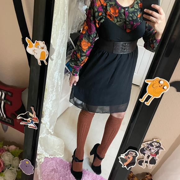 Vintage 90s petite impressions floral fall button up - Picture 14 of 17